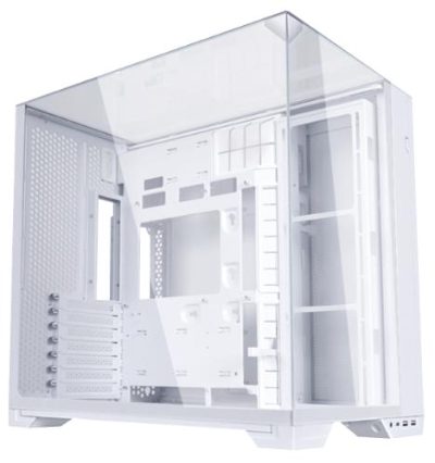Case, LIAN LI, O11 VISION COMPACT, Tower, Case product features Transparent panel, ATX, EATX, MicroATX, MiniITX, Colour White, G99.O11VPW.00