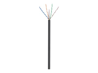 Goobay Outdoor Network Cable, CAT 6 U/UTP, AWG 24/1, Cable length: 100 m, Black