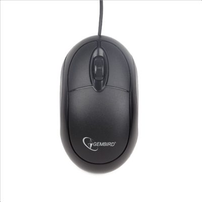 MUS-U-01, Optical USB mouse, Wired, Black