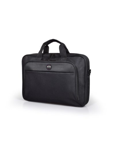 PORT DESIGNS HANOI II CLAMSHELL 13/14 Briefcase, Black, PORT DESIGNS, Laptop case, HANOI II Clamshell, Notebook, Shoulder strap, Black