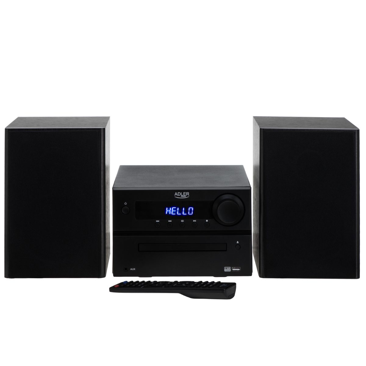 Mini Hi-Fi Stereo System, AD 1917, Speakers, USB connectivity, Bluetooth, FM