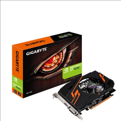 NVIDIA, 2 GB, GeForce GT 1030, GDDR5, Cooling type Active, DVI-D ports quantity 1, HDMI ports quantity 1, PCI Express 3.0, Memory clock speed 6008 MHz, Processor frequency 1265 MHz