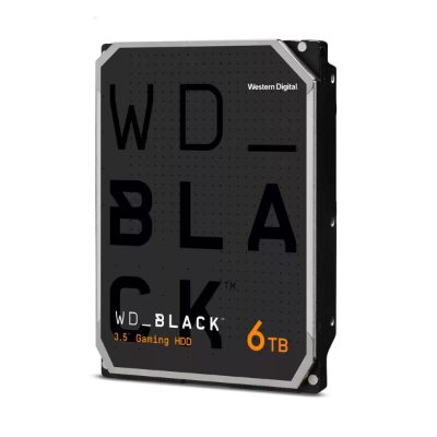 HDD, WESTERN DIGITAL, Black, 6TB, 256 MB, 7200 rpm, 3,5", WD6004FZBX