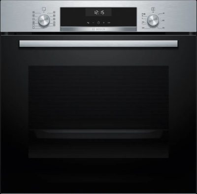 Bosch Oven, HBG517CS4, 71 L, Electric, Hydrolytic, Control knob, Height 59.5 cm, Width 59.4 cm, Stainless steel