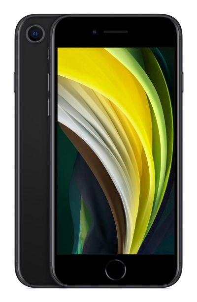 REFURB. PHONE IPHONE SE 2020/64GB BLACK GRADE A RENEWED