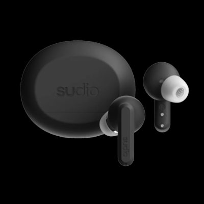 Sudio Earbuds, A3 Pro, Bluetooth, In-ear, Microphone, Cloudy Black, Noise canceling, Wireless