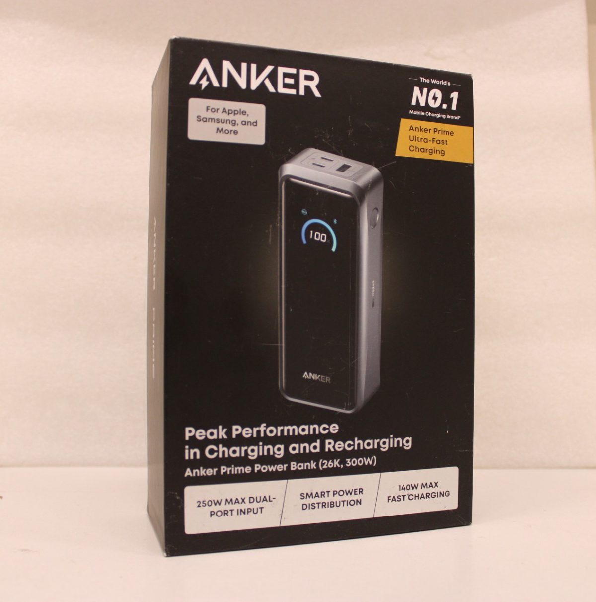 Anker Prime power bank - USB, 2 x USB-C - 300 Watt, 26250 mAh, Black, DEMO