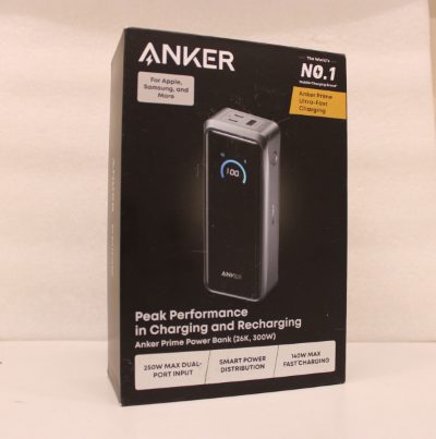 Anker Prime power bank - USB, 2 x USB-C - 300 Watt, 26250 mAh, Black, DEMO