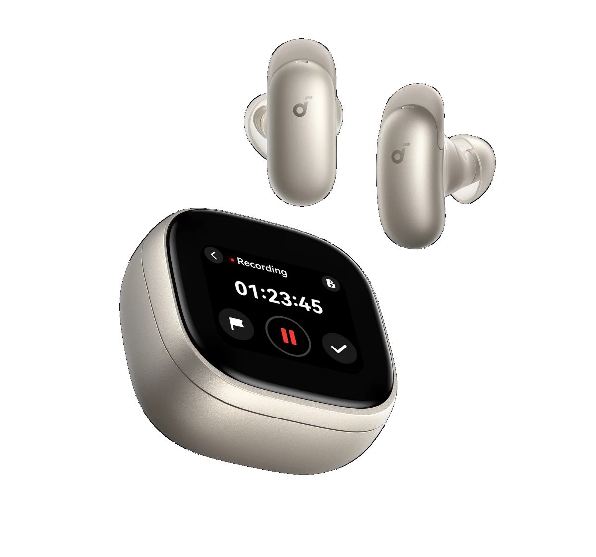Anker Soundcore True Wireless Earphones, Liberty 5 Pro Max, Bluetooth, In-ear, Microphone, Titanium Gold, Noise canceling, Wireless