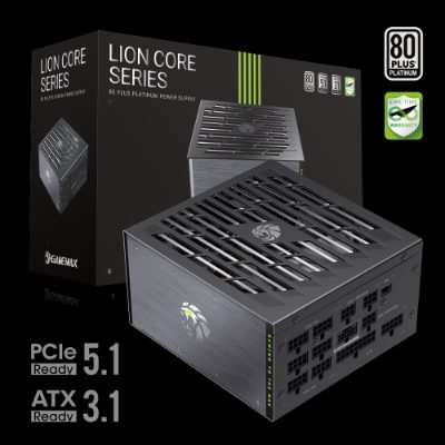 Gamemax PSU, LION CORE 1200P, 1200 W, Platinum, Full Modular