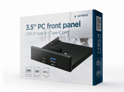 CASE ACC FRONT 3.5" PANEL/USB 2P FDI3-U3C-01 GEMBRID