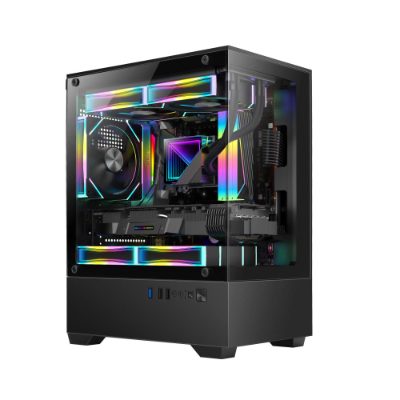 Case, GOLDEN TIGER, micro ATX, Black, Mini Tower, Raider SL-2, RAIDERSL-2