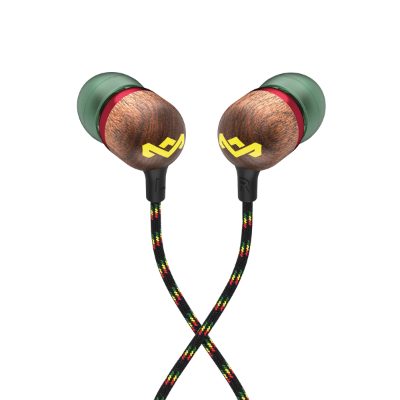 Marley Wired Earbuds, Smile Jamaica, Built-in microphone, USB Type-C, Rasta