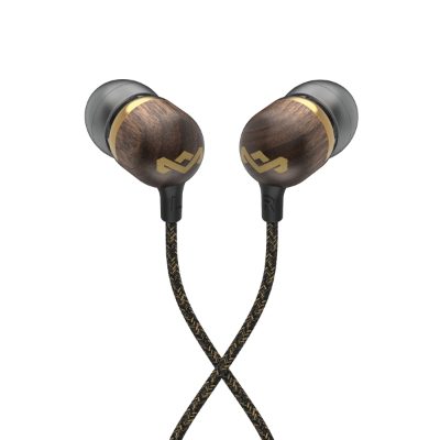 Marley Wired Earbuds, Smile Jamaica, Built-in microphone, USB Type-C, Brass