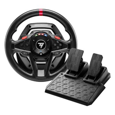 Steering Wheel, T128-P, Black, Game racing wheel