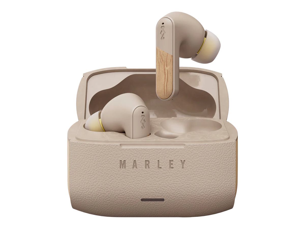 Marley Wireless Earbuds, Trenchtown, Built-in microphone, Bluetooth, ANC, Cream