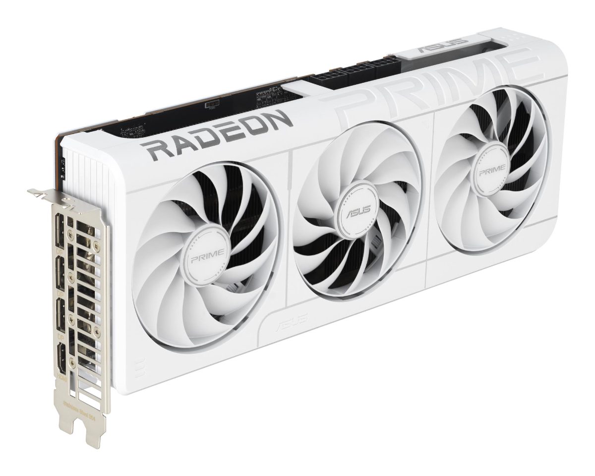 Asus Prime Radeon RX 9070 XT White OC Edition 16GB GDDR6, AMD, 16 GB, Radeon RX 9070 XT, GDDR6, HDMI ports quantity 1, PCI Express 5.0