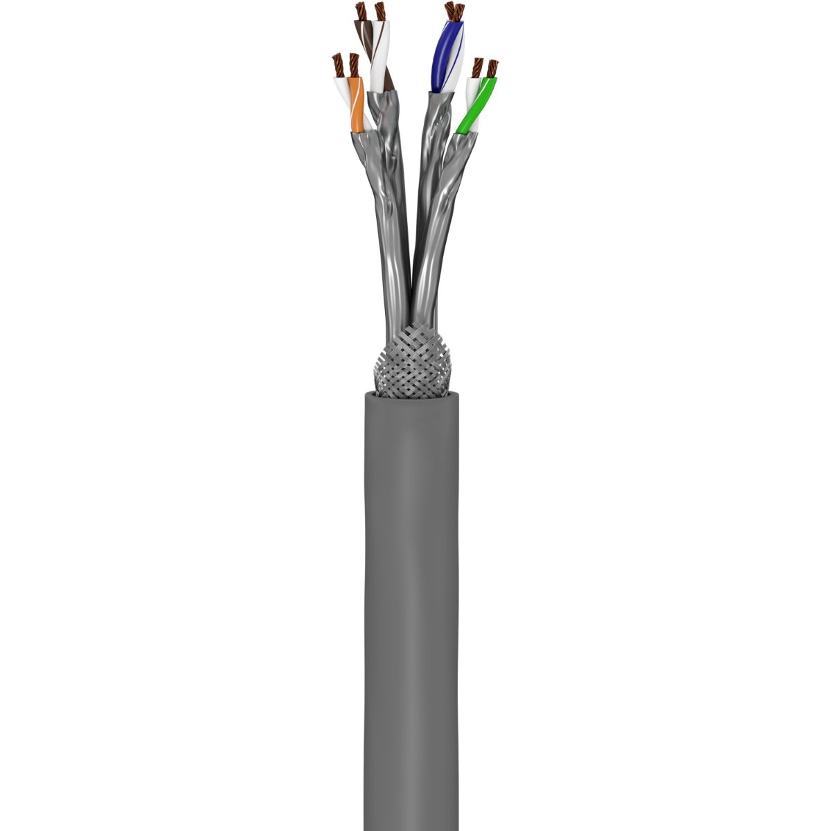 CAT 6A Network Cable, S/FTP (PiMF), 50 m, 96093, S/FTP, Grey