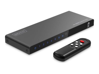 Digitus 8K HDMI Switch, 5x1, DS-55334, Black
