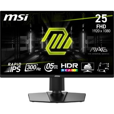LCD Monitor, MSI, 24.5 ", 1920 x 1080 pixels, Full HD, Native aspect ratio 16:9, Flat, MAG255PXF