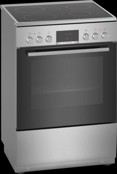 Cooker, HKR39A250U, Hob type Vitroceramic, Oven type Electric, Stainless steel, Width 60 cm, Electronic ignition, Grilling, LED, Depth 60 cm, 66 L
