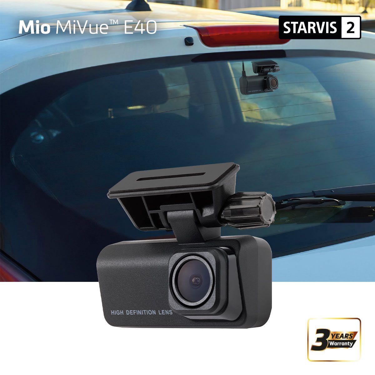 Mio MiVue E40 Rear Camera, STARVIS 2 Full HD, HDR