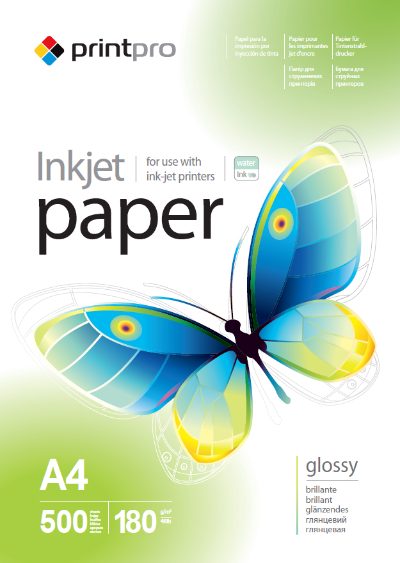 ColorWay PrintPro Photo Paper, 500 sheets, High Glossy, 180 g/m², A4