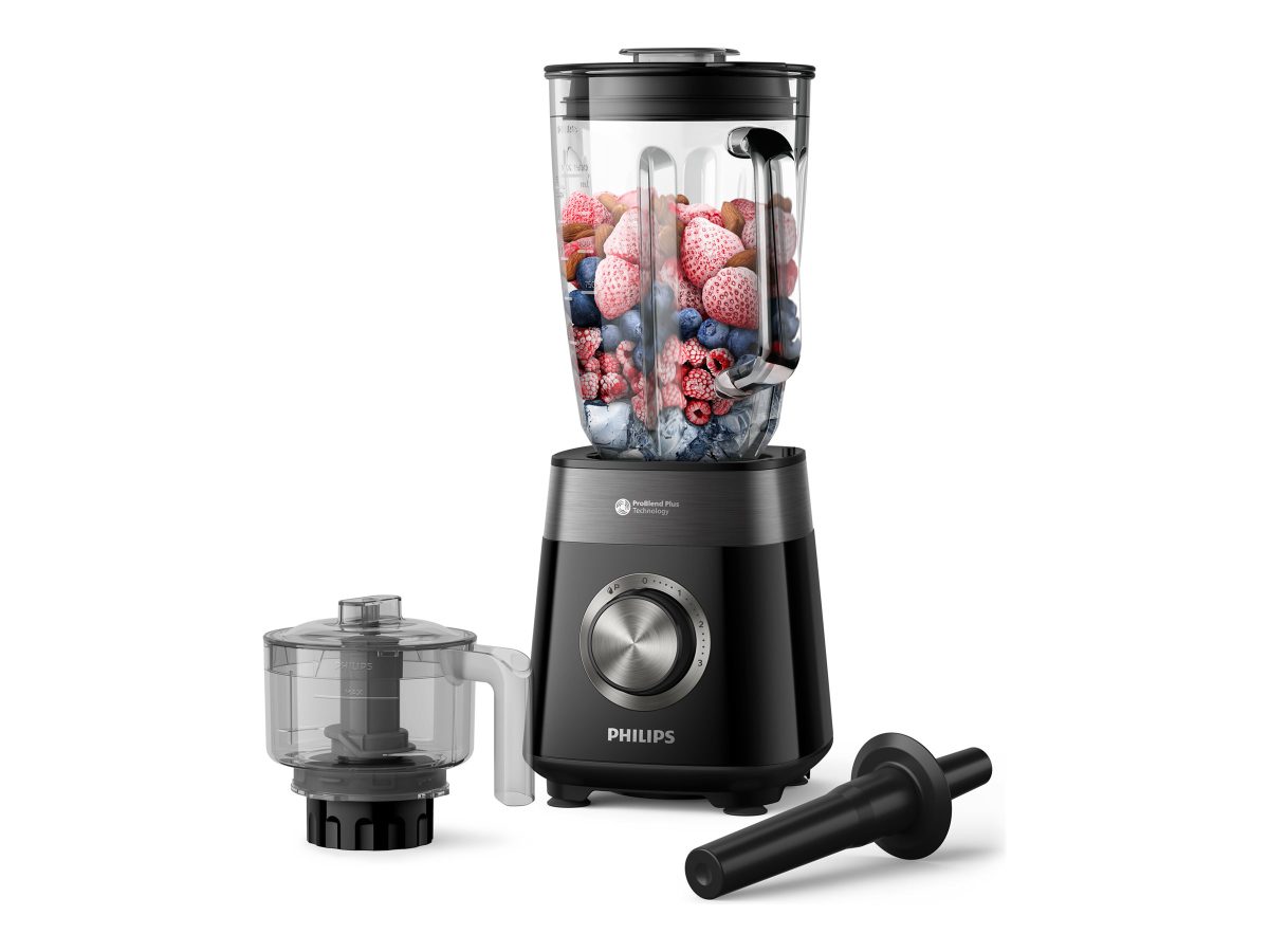 Philips Blender, HR3032/00, Tabletop, 1200 W, Jar material Glass, Jar capacity 2 L, Ice crushing, Stainless steel
