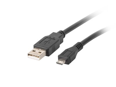 USB Micro (M) to USB-A (M) 2.0 Cable, CA-USBM-10CC-0018-BK