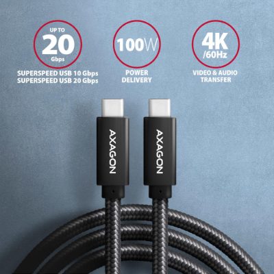 Data and charging USB 2.0 cable, 1.5 m, BUCM32-CM15AB, USB-C to USB-C