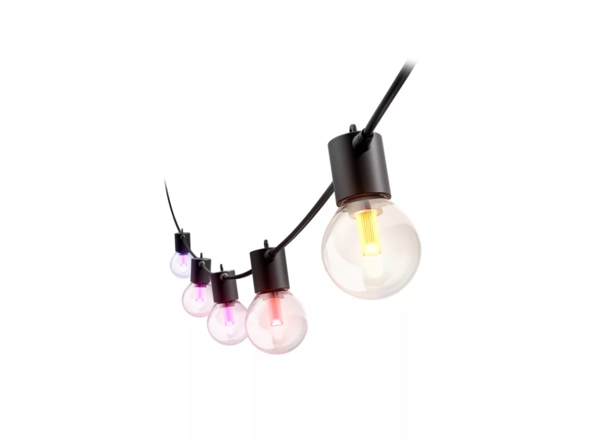 Philips Hue Festavia Globe String Lights for Outdoor Use, 14 m, 30 W, Bluetooth, Zigbee