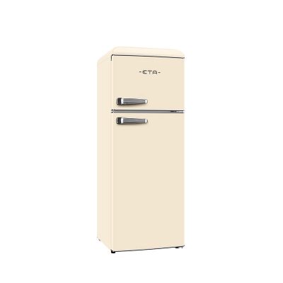 ETA Refrigerator, ETA253390040EN Storio Retro, Energy efficiency class E, Free standing, Height 148.2 cm, Double Door, Fridge net capacity 170 L, Freezer net capacity 45 L, 38 dB, Beige