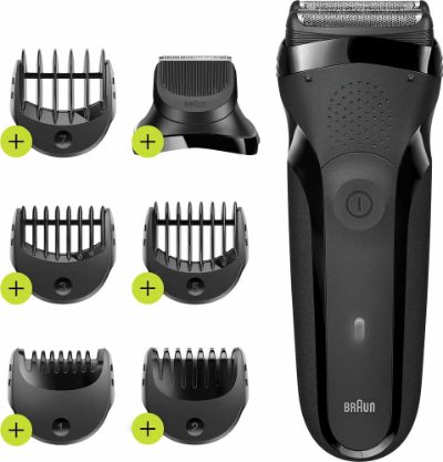 Braun Shaver, 300BT Series 3, Operating time (max) 30 min, NiMH, Black