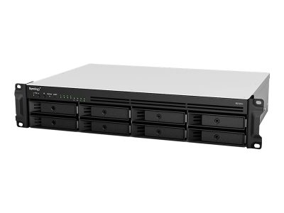 Rack NAS, RS1221+, Up to 8 HDD/SSD Hot-Swap, AMD Ryzen, Ryzen V1500B Quad Core, Processor frequency 2.2 GHz, 4 GB, DDR4