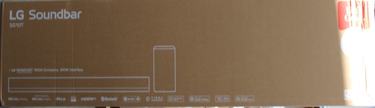 LG Soundbar SG10TY  for TV with Dolby Atmos 3.1 Channel, LG, Soundbar Sound System with Dolby Atmos and 3.1 Channels, SG10TY, DAMAGED PACKAGING, Bluetooth