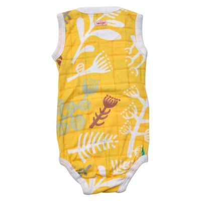 Lodger Romper Botanimal kokvilnas bodijs bez piedurknēm, Spring, 62 cm