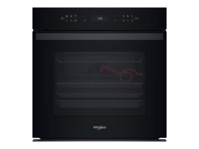 Whirlpool Oven, WOI6A8FPT1SBA, 73 L, Electric, Pyrolytic/Hydrolytic, Electronic, Steam function, Convection, Height 59.7 cm, Width 59.5 cm, Black