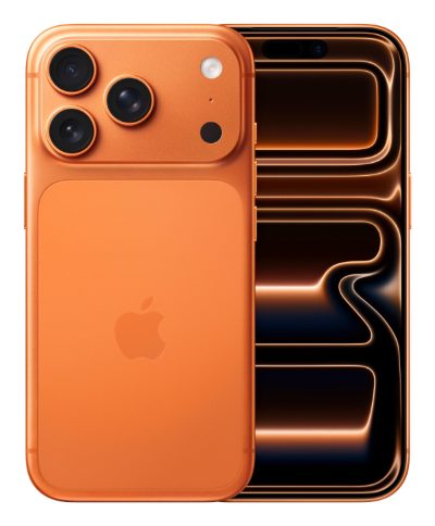 iPhone 17 Pro, Cosmic Orange, 6.3 ", Super Retina XDR display, 2622 x 1206 pixels, A19 Pro, Internal RAM 12 GB, 256 GB, Dual SIM, 5G, Main camera resolution 48+48+48 MP, Secondary camera resolution 18 MP, iOS