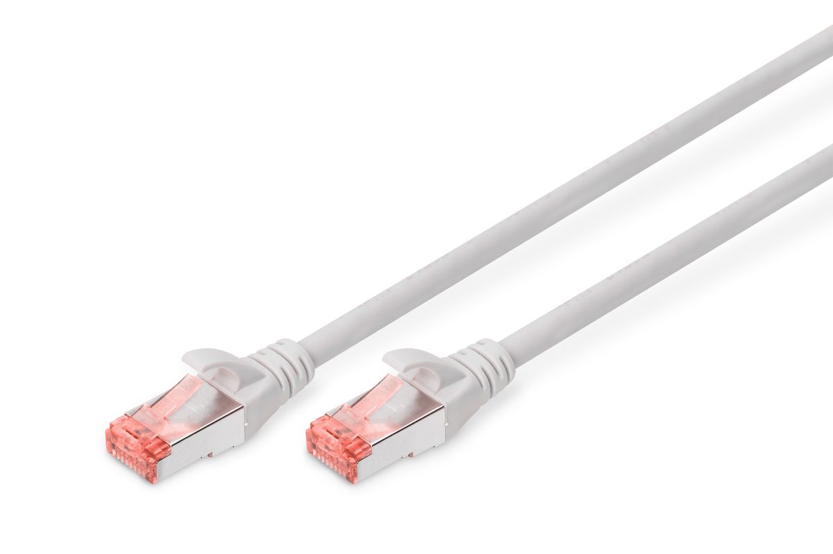 Digitus CAT 6 S/FTP, Patch cord, Length 15 m, Grey
