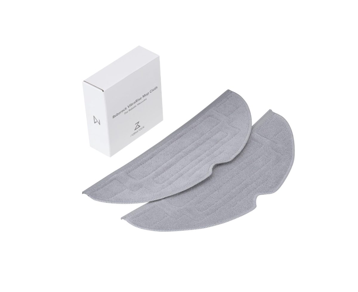 Vacuum Cleaner Accessory, ROBOROCK, Vibrarise Mop Cloth, Light Grey, For S70/S75/S75 MaxV/G10/S70 Pro Ultra/S80/S85/S70 Max Ultra/S75 Max Ultra, 8.02.0129