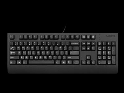 Lenovo Preferred Pro II USB Keyboard-US Euro, Keyboard, Wired, US Euro, Black