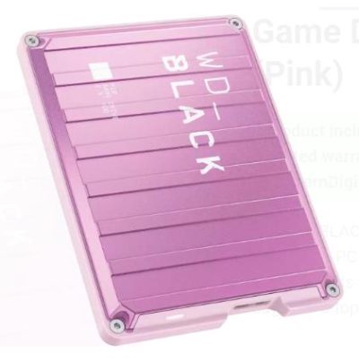 External HDD, WESTERN DIGITAL, P10 Game Drive, WDBA2W0020BPK-WESN, 2TB, USB 3.2, Colour Pink, WDBA2W0020BPK-WES1
