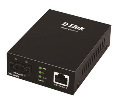 Multi-mode Media Converter, DMC-G02SC, 1000Base-SX SC port, 10/100/1000Base-T port
