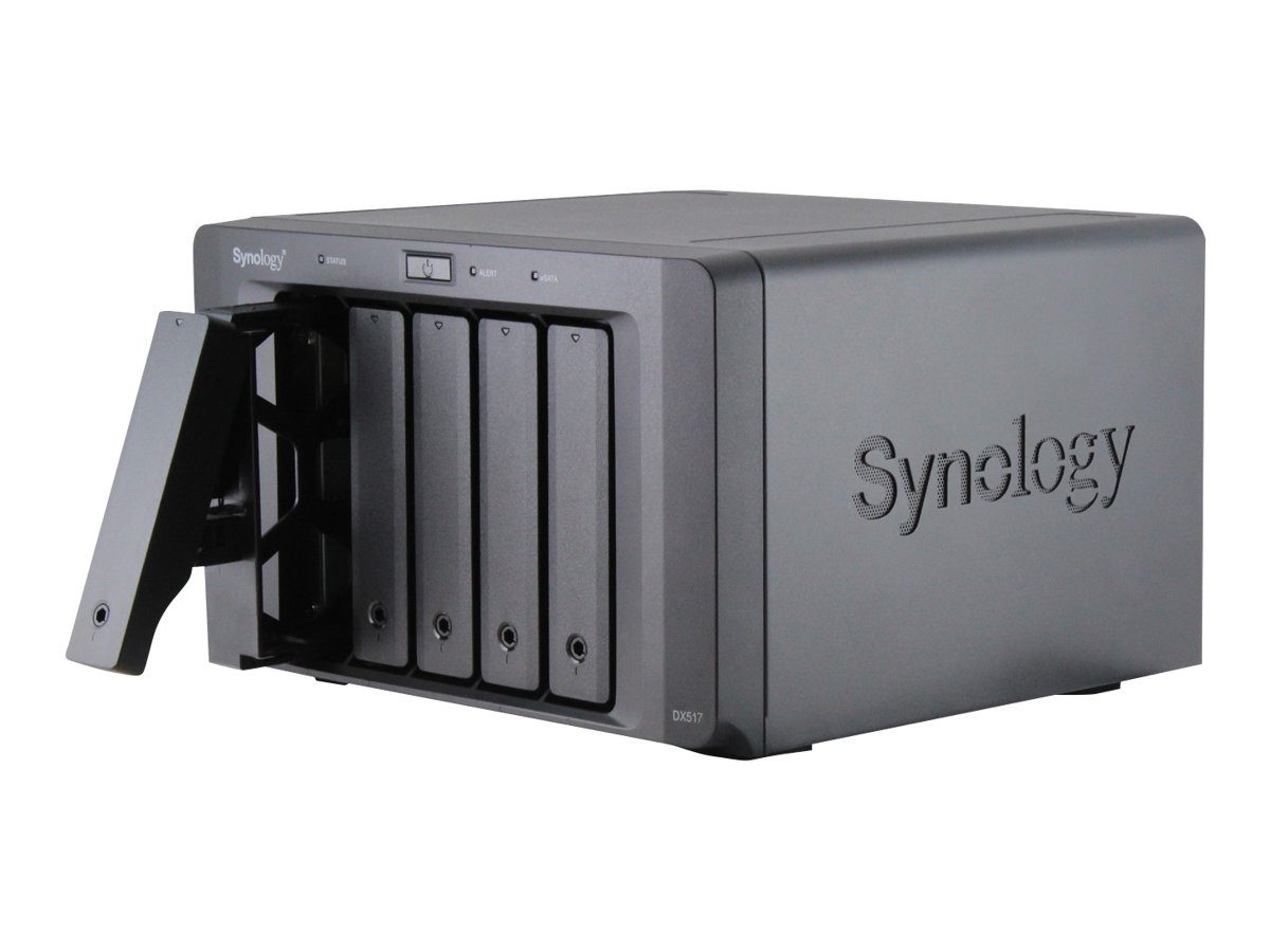 Tower NAS Expansion Unit, DX517, up to 5 HDD/SSD Hot-Swap (drives not included), Internal AC 100-240V Universal, 50/60 Hz