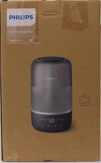 Philips HU1510/03 Humidifier Series 1000 Up to 41m2, 3 settings, Grey, SALE OUT., Philips Humidifier, HU1510/03 Series 1000, 19.6 W, Water tank capacity 3 L, Suitable for rooms up to 41 m², Ultrasonic, Humidification capacity 275 ml/hr, Grey/Silver