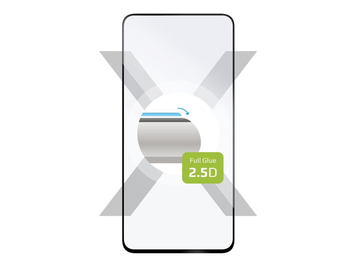Fixed Screen protector, Samsung, Galaxy S24 FE, Tempered glass, Black, 2.5D