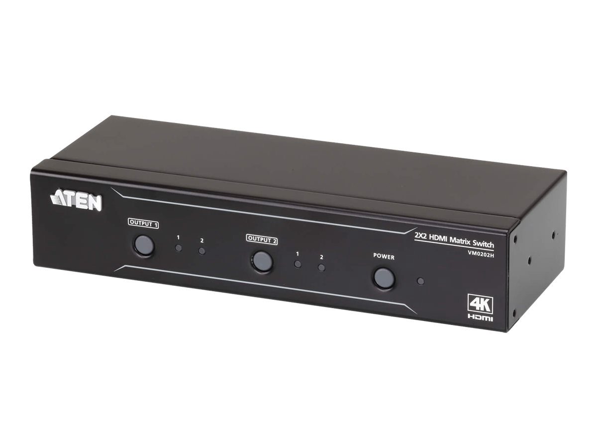 2x2 4K HDMI Martrix Switch, VM0202H, Warranty 36 month(s)