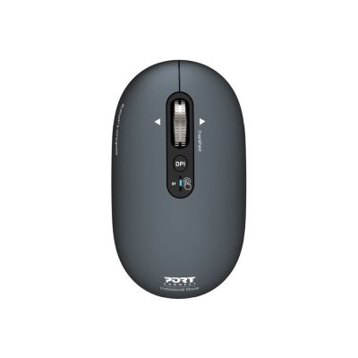PORT CONNECT Mouse, PURE MAC, Wireless, Bluetooth, Gray