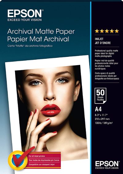 Archival Matte Paper - A4 - 50 Sheets, A4
