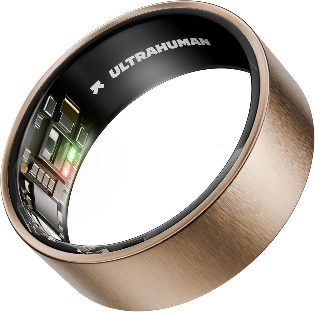Ring Air, Brushed Rose Gold, Size 10, Smart Ring